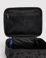 Load image into Gallery viewer, Small Cosmetic Case - Charcoal Ditsy Floral
