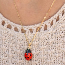 Load image into Gallery viewer, Tiny Ladybug Necklace
