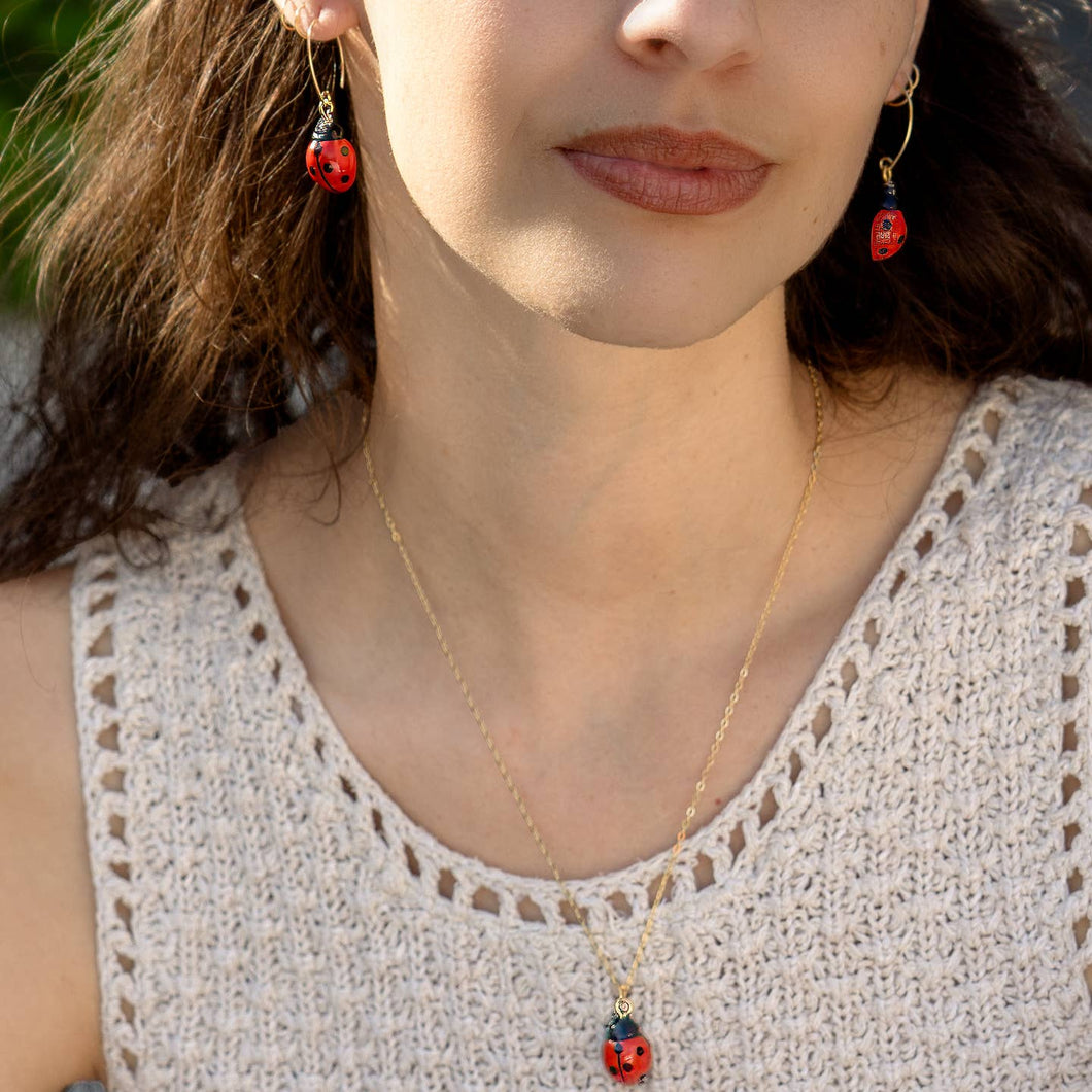 Tiny Ladybug Necklace