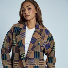 Load image into Gallery viewer, Emrys Patchwork Long Line Coat
