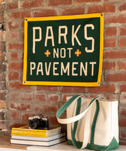 Load image into Gallery viewer, Parks Not Pavement Camp Flag

