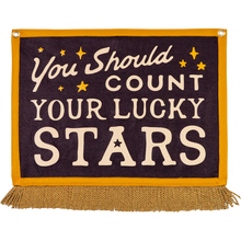 Load image into Gallery viewer, Count Your Lucky Stars Camp Flag
