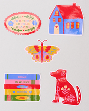 Load image into Gallery viewer, I'd Rather Be Home Reading Vinyl Sticker
