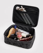 Load image into Gallery viewer, Small Cosmetic Case - Charcoal Ditsy Floral
