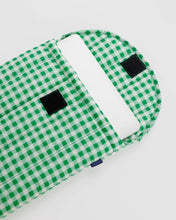 Load image into Gallery viewer, Puffy Laptop Sleeve 13/14&quot; - Green Gingham - Tigertree
