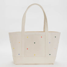 Load image into Gallery viewer, Medium Heavyweight Canvas Tote - Hearts - Tigertree
