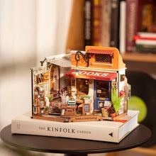 Load image into Gallery viewer, DIY Miniature Corner Bookstore
