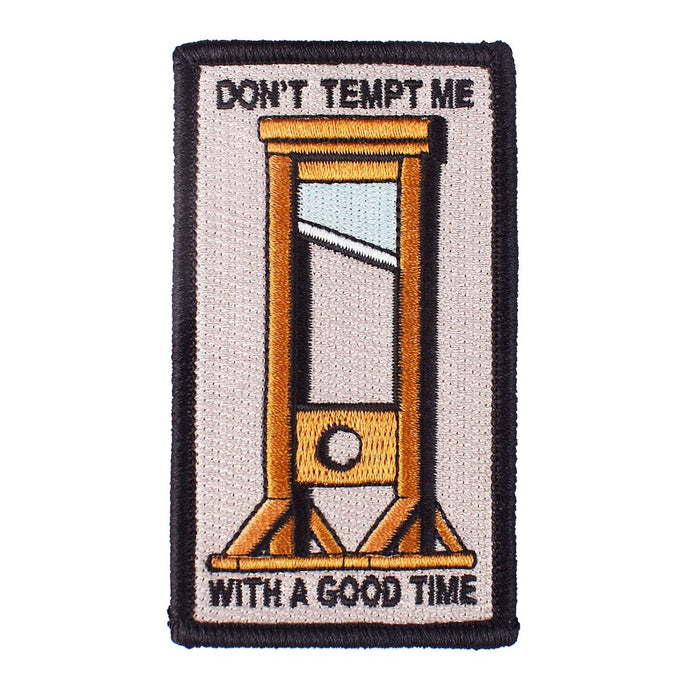 Don't Tempt Me Embroidered Patch - Tigertree