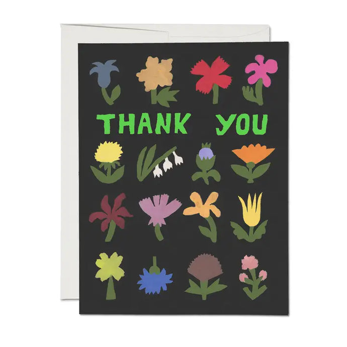 Little Flowers Thank You Card - Tigertree