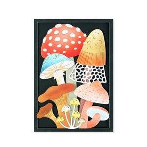 Mushrooms Die Cut Card