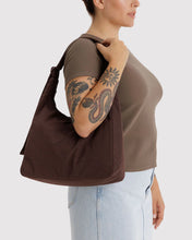 Load image into Gallery viewer, Nylon Shoulder Bag - Coffee
