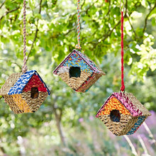 Load image into Gallery viewer, Diamond Recycled Cotton Handmade Birdhouse
