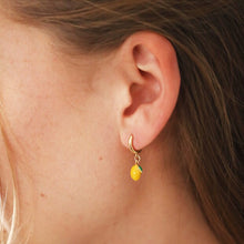 Load image into Gallery viewer, Lemon Hoop Earrings - Tigertree
