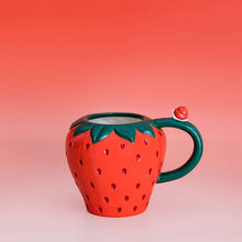 Load image into Gallery viewer, Strawberry Ceramic Mug
