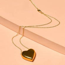 Load image into Gallery viewer, Can&#39;t Heartly Wait Necklace Gold
