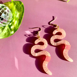 Wiggly Worm Earrings