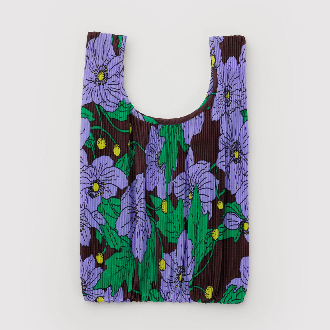 Pleated Baggu- Maroon Poppy