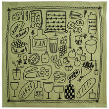 Load image into Gallery viewer, Picnic Sage Tea Towel
