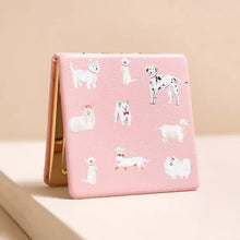 Load image into Gallery viewer, Pink Dog Compact Mirror
