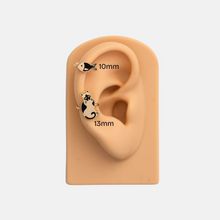 Load image into Gallery viewer, Cat &amp; Fish Ear Cuffs - Tigertree
