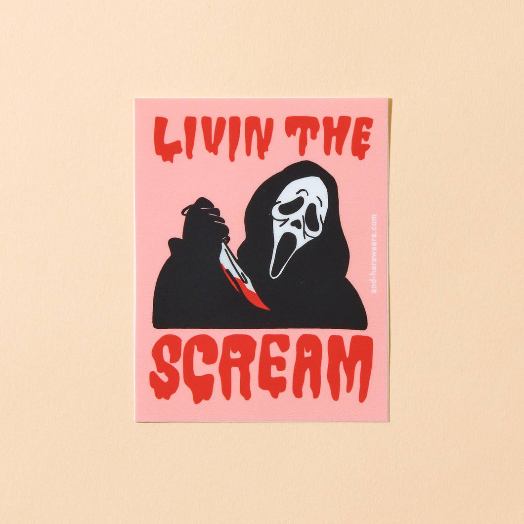 Livin The Scream Sticker - Tigertree