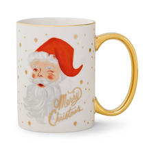 Load image into Gallery viewer, Winking Santa Mug
