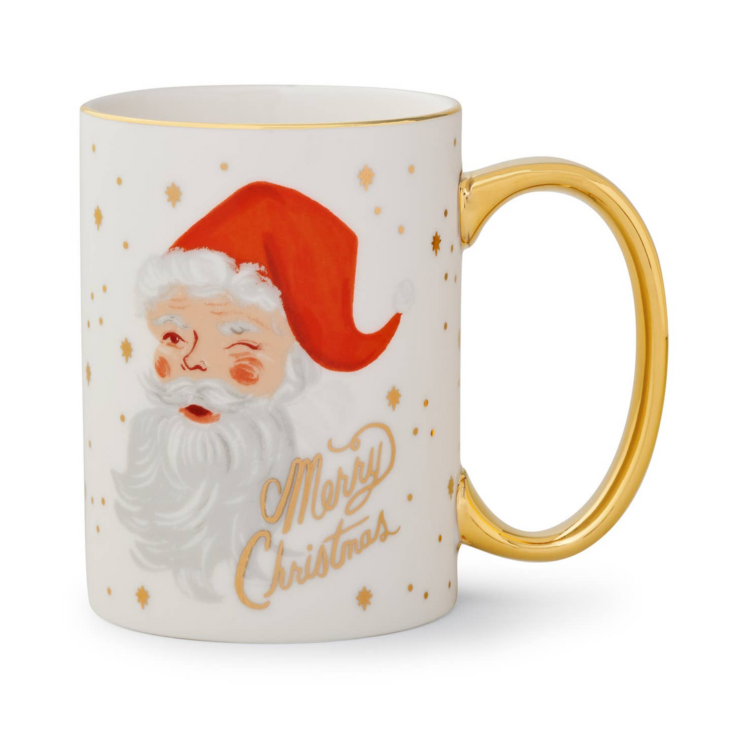Winking Santa Mug