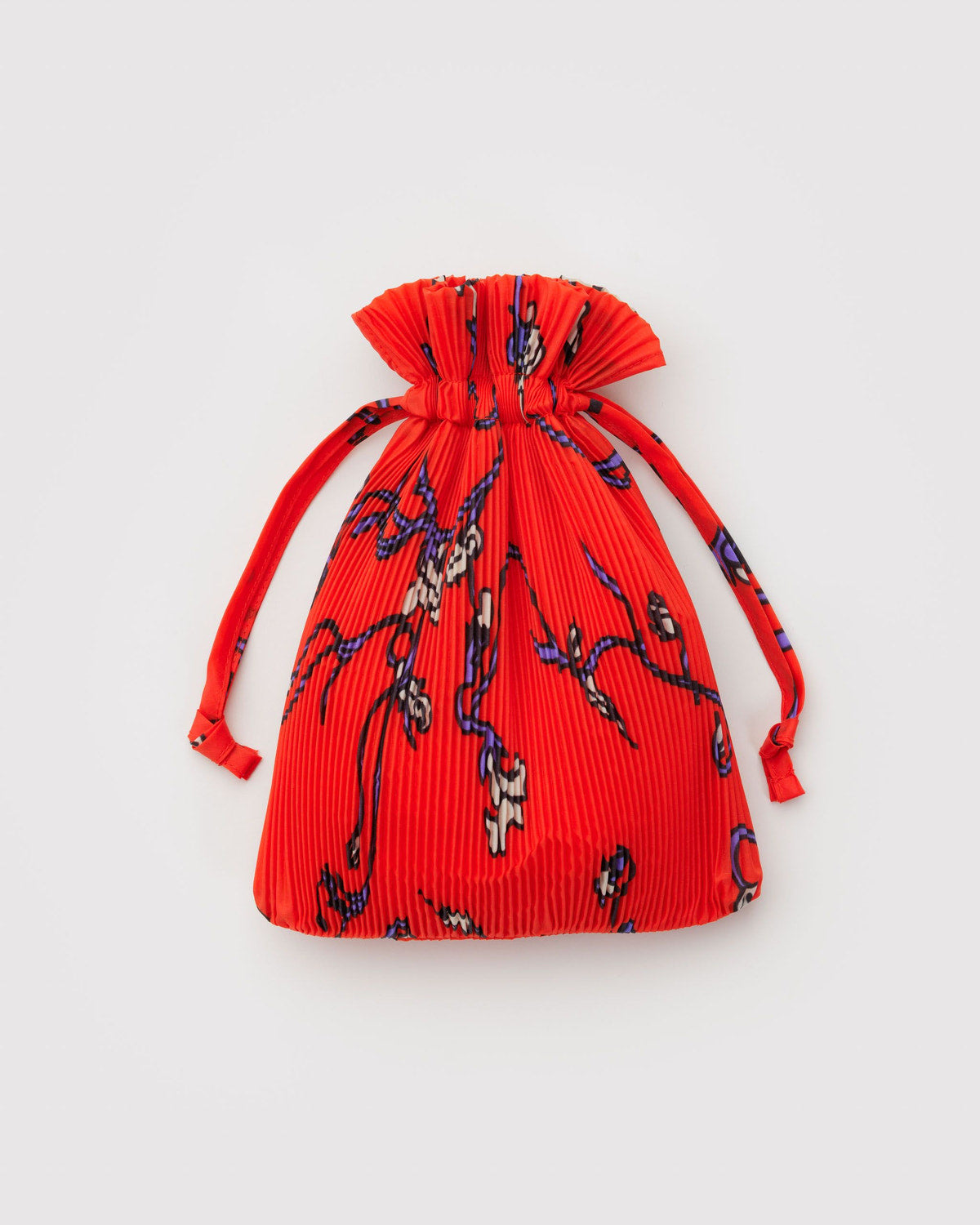 Load image into Gallery viewer, Pleated Baggu- Red Snapdragon - Tigertree
