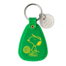 Load image into Gallery viewer, Snoopy Tennis Saddle Keychain
