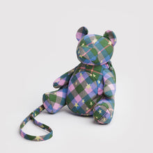Load image into Gallery viewer, Bear Bag- Green Star Plaid

