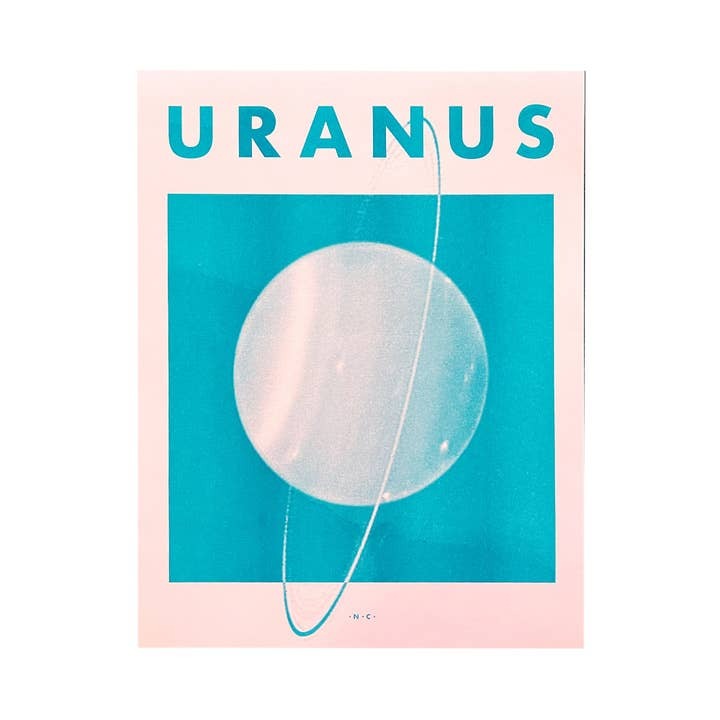 Uranus Risograph Print - Tigertree