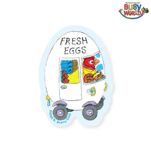 Richard Scarry Egg Car Sticker - Tigertree