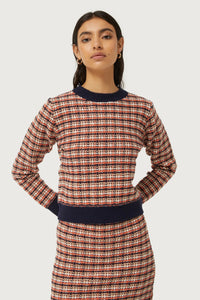 Plaid Knit Jumper