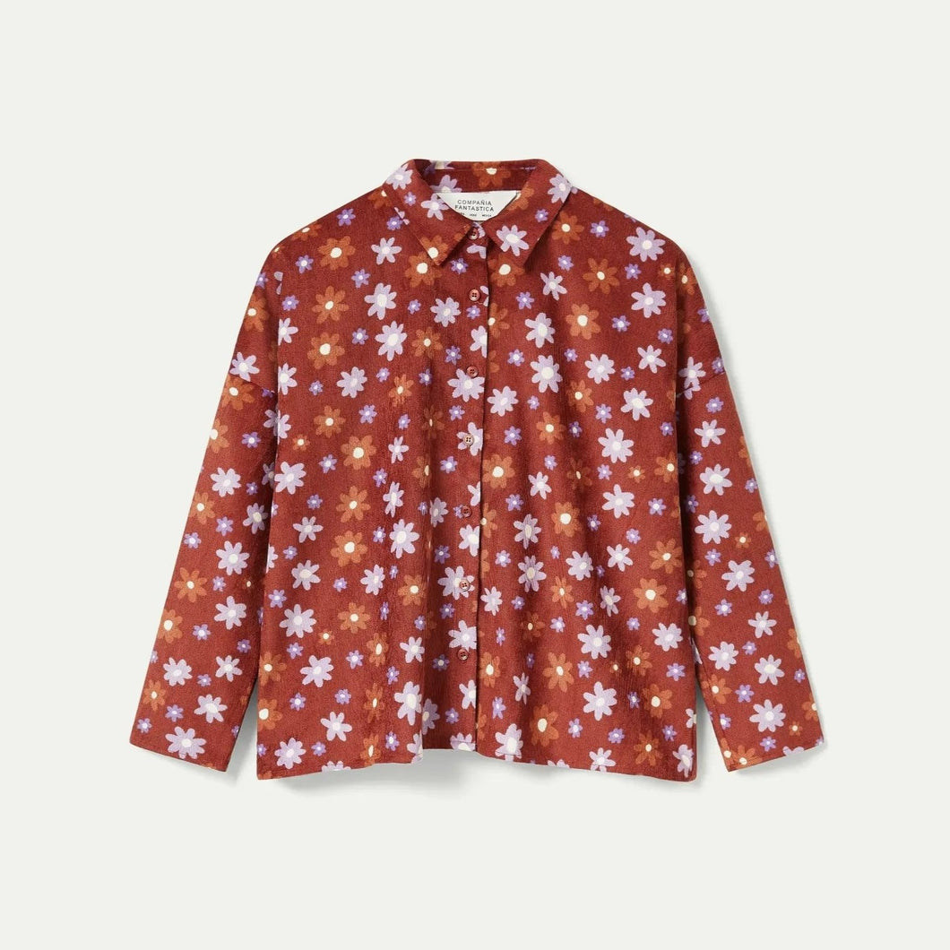 Floral Corduroy Top