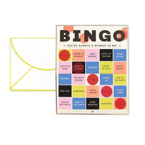Bingo Greeting Card - Tigertree