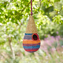 Load image into Gallery viewer, Teardrop Recycled Cotton Handmade Birdhouse
