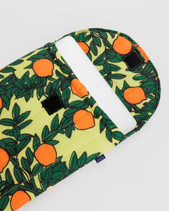 Puffy Laptop Sleeve 16"  - Orange Tree Yellow - Tigertree