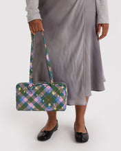 Load image into Gallery viewer, Nylon Bowler Bag- Green Star Plaid
