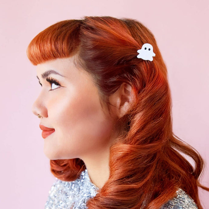 Hey Boo! Ghost Mini Hair Clip - Tigertree