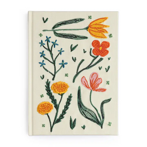 Embroidered Journal - Floral - Tigertree