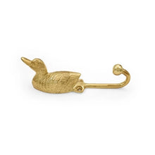 Load image into Gallery viewer, Swimming Duck Brass Hook - Tigertree
