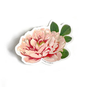 Vintage Peony Sticker - Tigertree