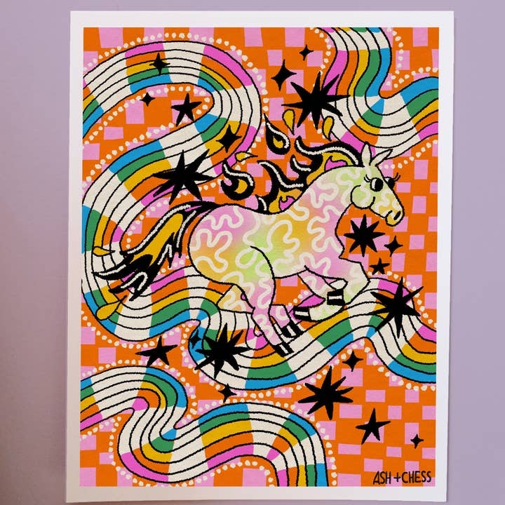 Rainbow Horsey Print 11