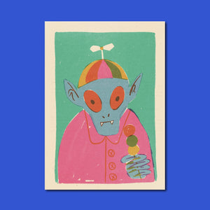 Silly Snack I Mini Art Print- 5"x7" - Tigertree
