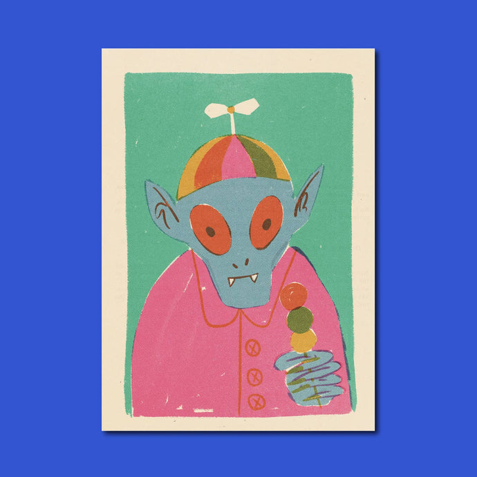 Silly Snack I Mini Art Print- 5