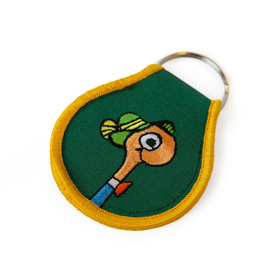 Richard Scarry Lowly Worm Patch Keychain