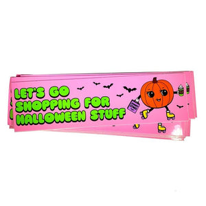 Shopping for Halloween Sticker