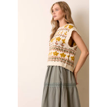 Load image into Gallery viewer, Daisy Knit Sweater Vest - Tigertree
