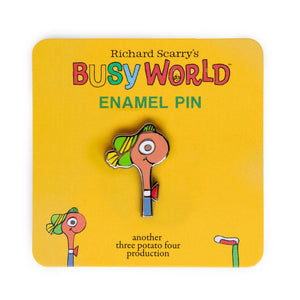 Richard Scarry Lowly Worm Enamel Pin