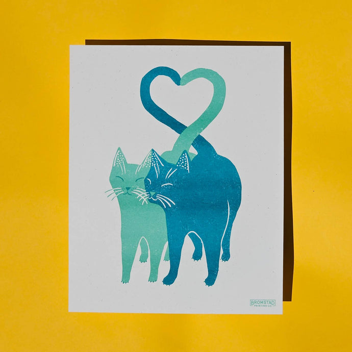 Love Cats Risograph Print - Tigertree